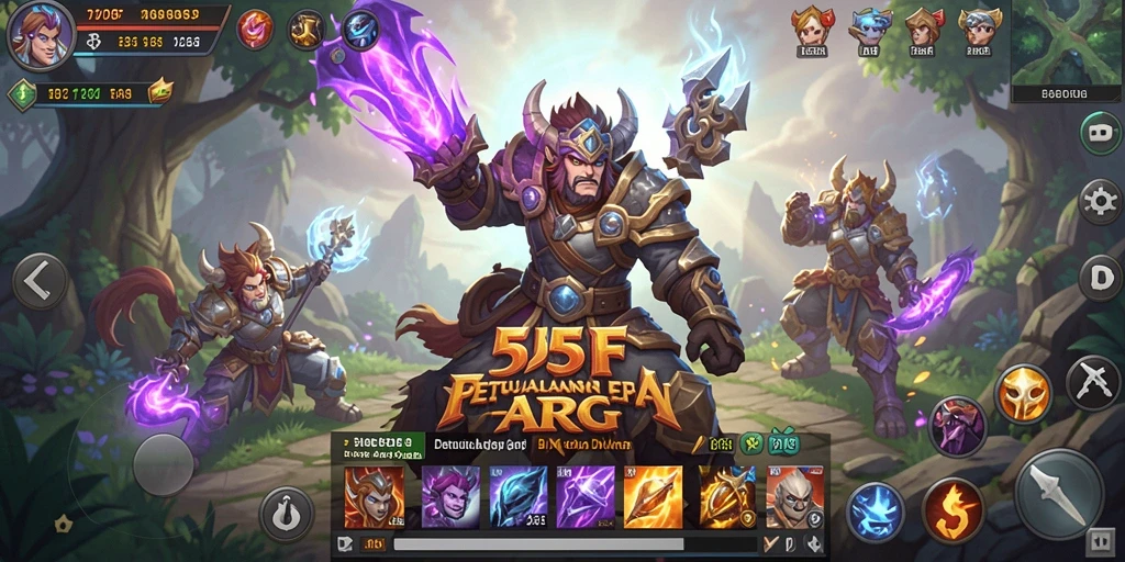 Gameplay seru dalam petualangan ARPG 555F.