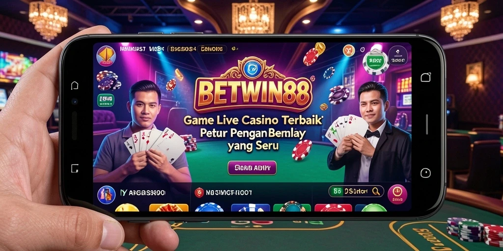 Tampilan gameplay Live Casino BETWIN88 yang mendebarkan dan interaktif.