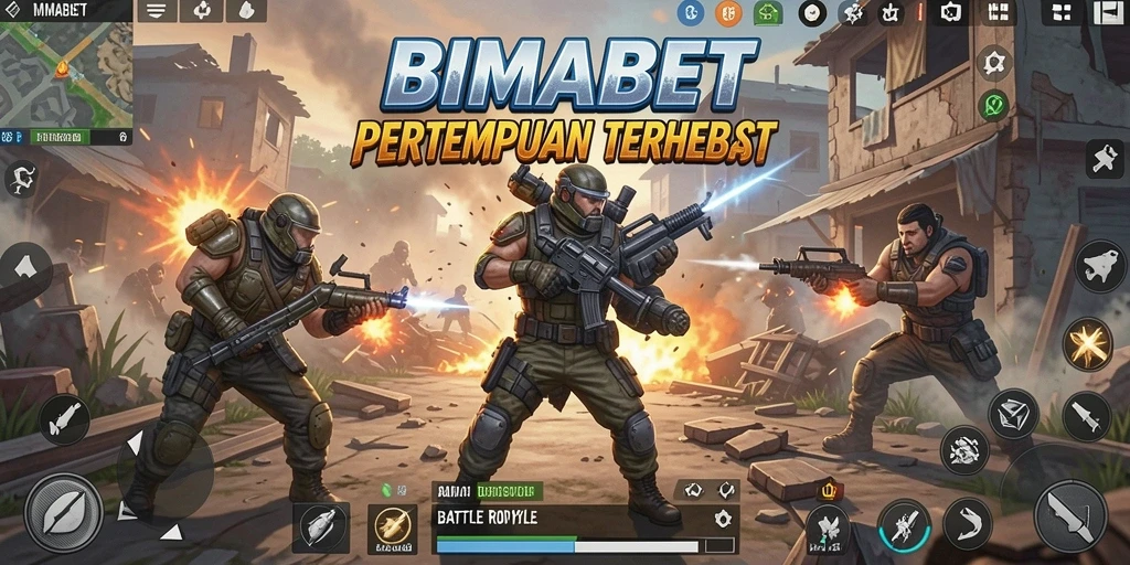 Tangkapan layar gameplay menegangkan dari <strong>BIMABET</strong> dalam pertempuran Battle Royale.