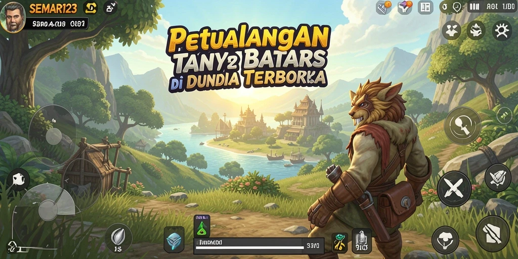 Tampilan gameplay SEMAR123 yang memukau dalam dunia terbuka.